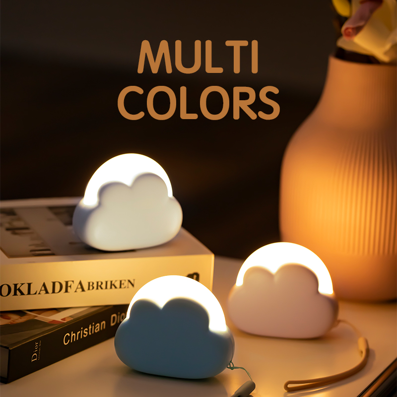Floating Nightstand With Led Light - Nuage veilleuse Mini USB sans fil