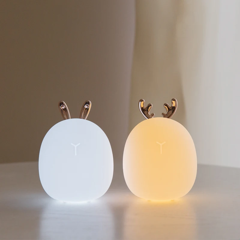 Floating Nightstand With Led Light - Veilleuse LED en silicone pour enfants,