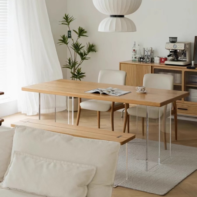 Bedroom Furniture - Table flottante italienne en acrylique et