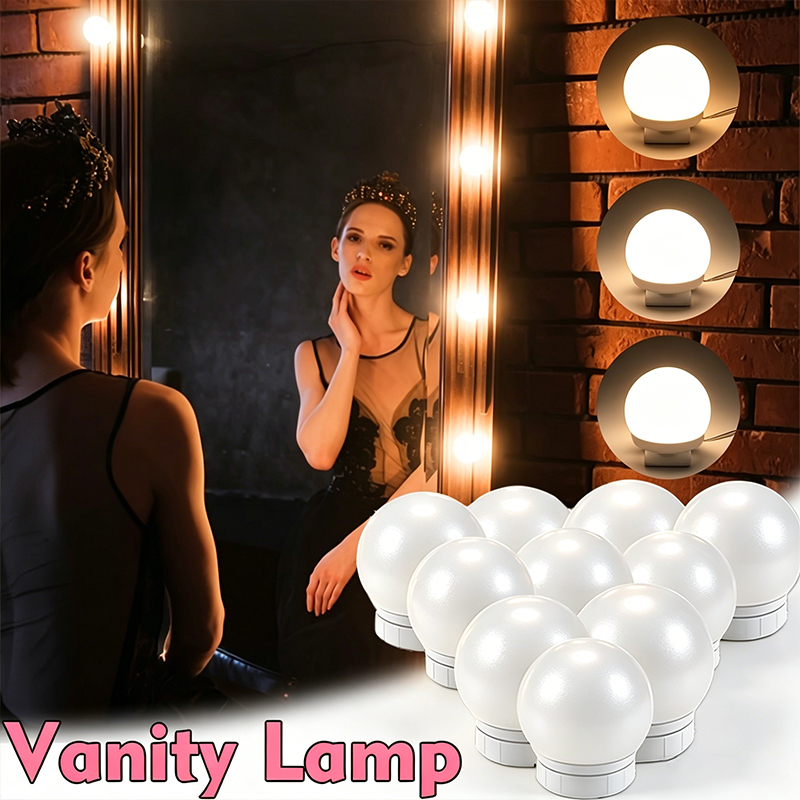 Dressing Table Vanity With Lighted Mirror - Kit de 10 ampoules LED pour