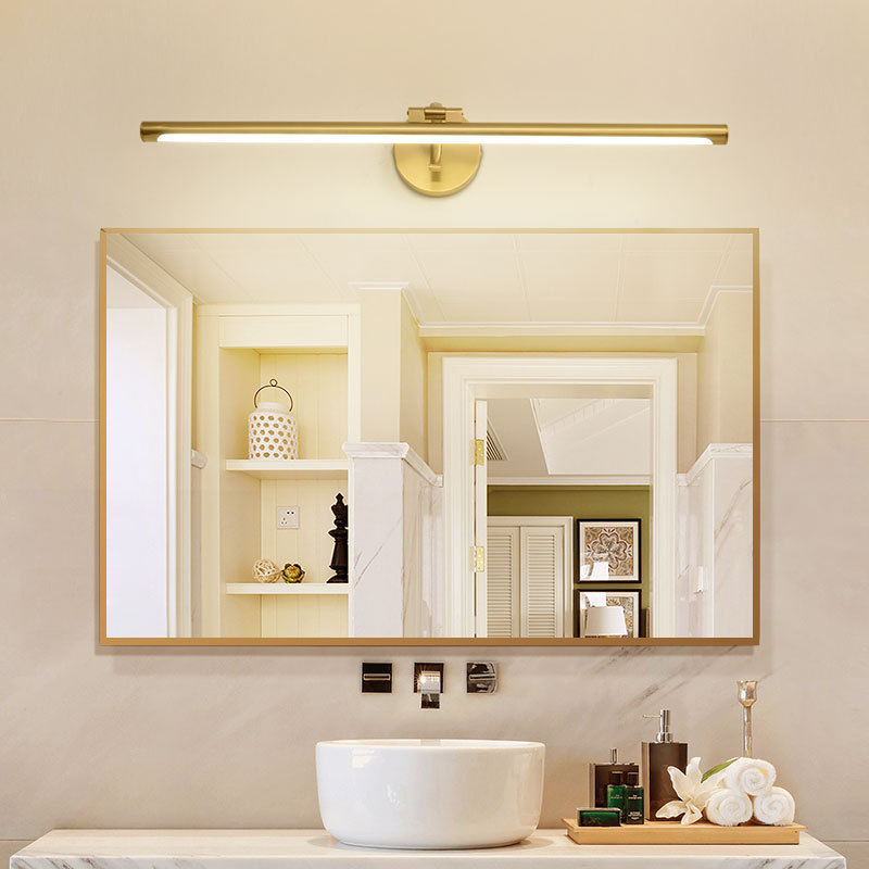 Dressing Table Vanity With Lighted Mirror - Lampes LED murales en cuivre pour