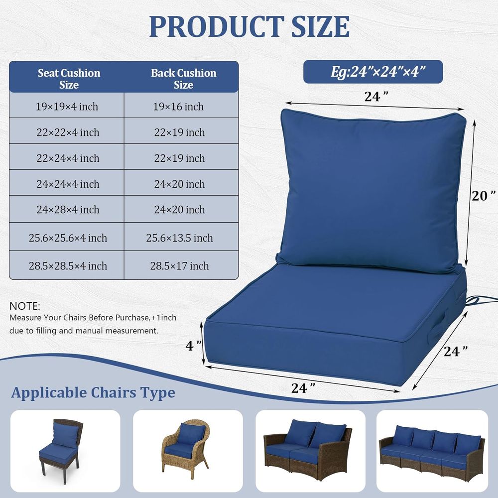 Coussins de siège profonds d'e - Outdoor Furniture avis et prix
