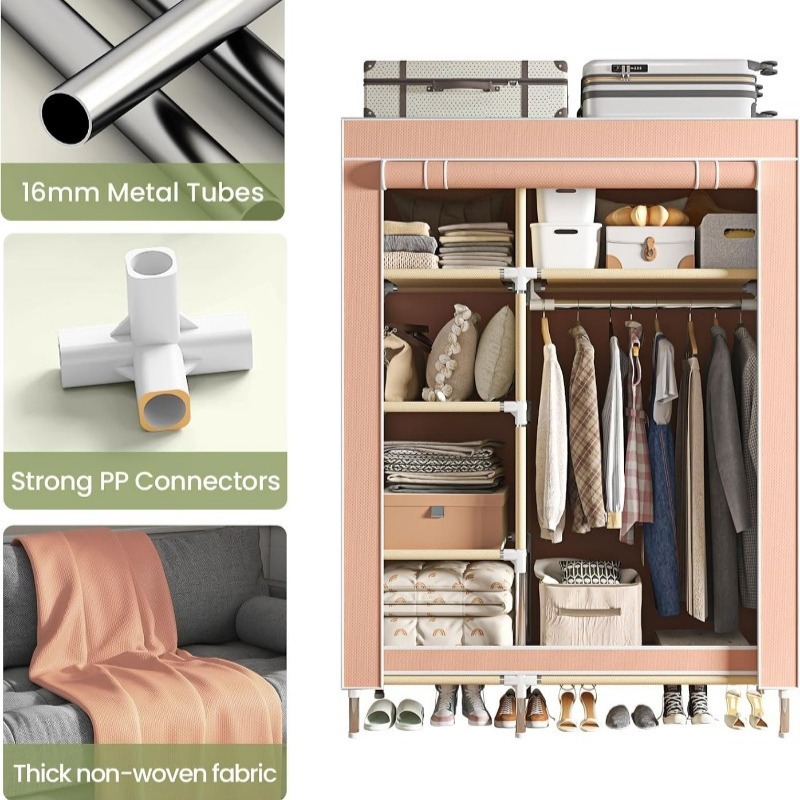 Armoire portable, organisation - Wardrobe Closet Portable Fabric Cover avis et prix
