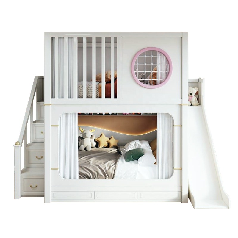 Lits superposés pour enfants a - Bunk Bed With Stairs And Slide avis et prix