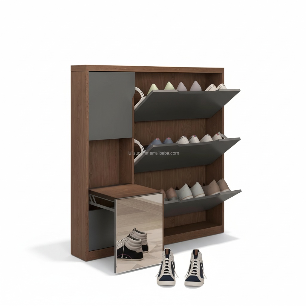 Meuble à chaussures fin, 17 cm - Shoe Rack Cabinet Narrow Entryway avis et prix