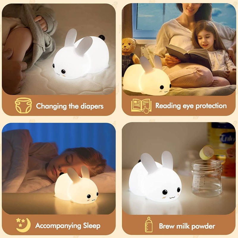 Lampe LED en Forme de Lapin en - Floating Nightstand With Led Light avis et prix