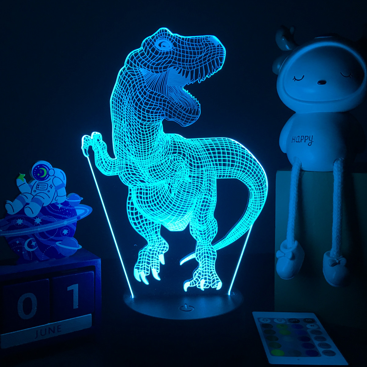 Veilleuse LED dinosaure 3D pou - Floating Nightstand With Led Light avis et prix