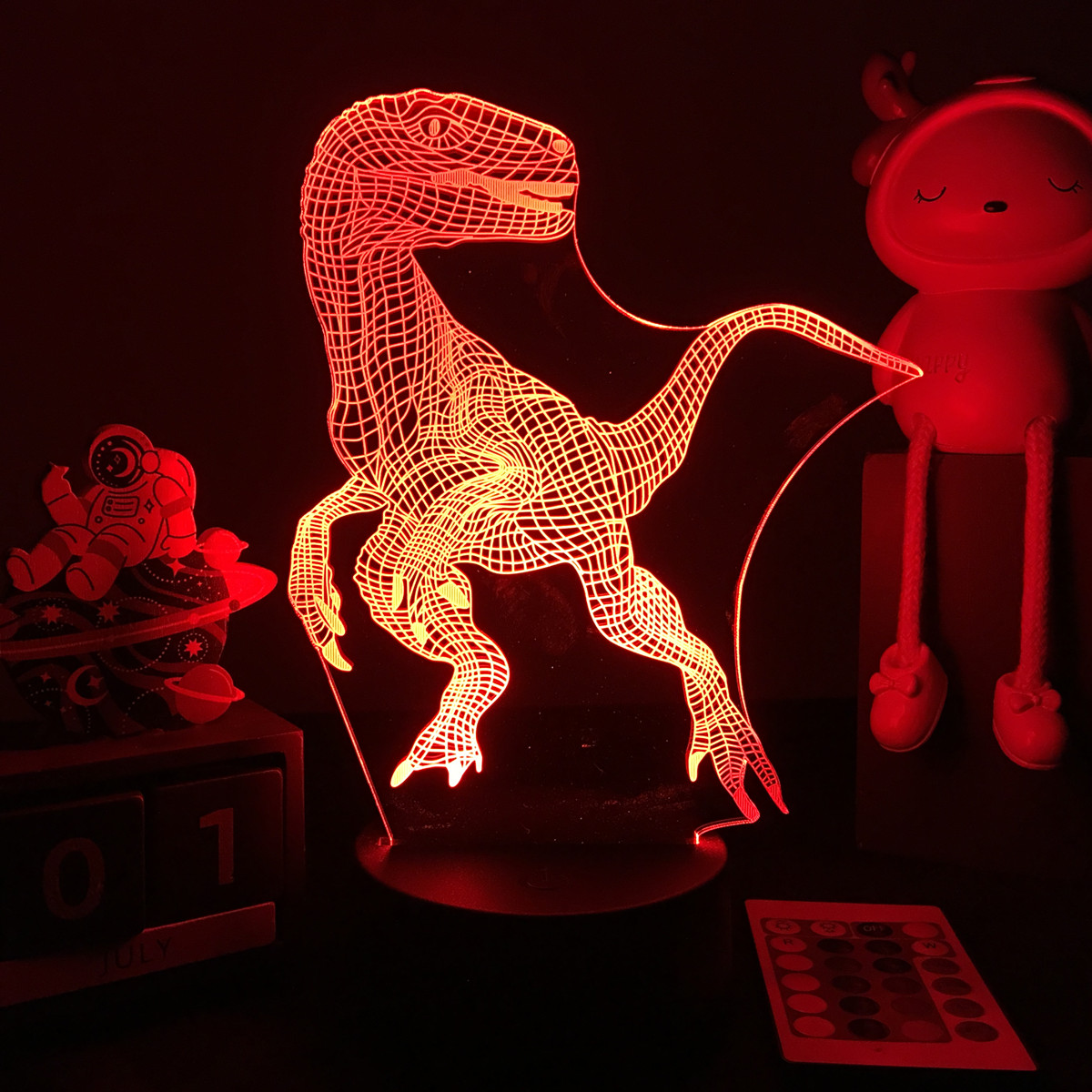 Veilleuse LED dinosaure 3D pou - Floating Nightstand With Led Light avis et prix