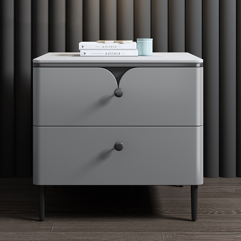 Table de chevet moderne en boi - Solid Wood Nightstand 2 Drawers avis et prix