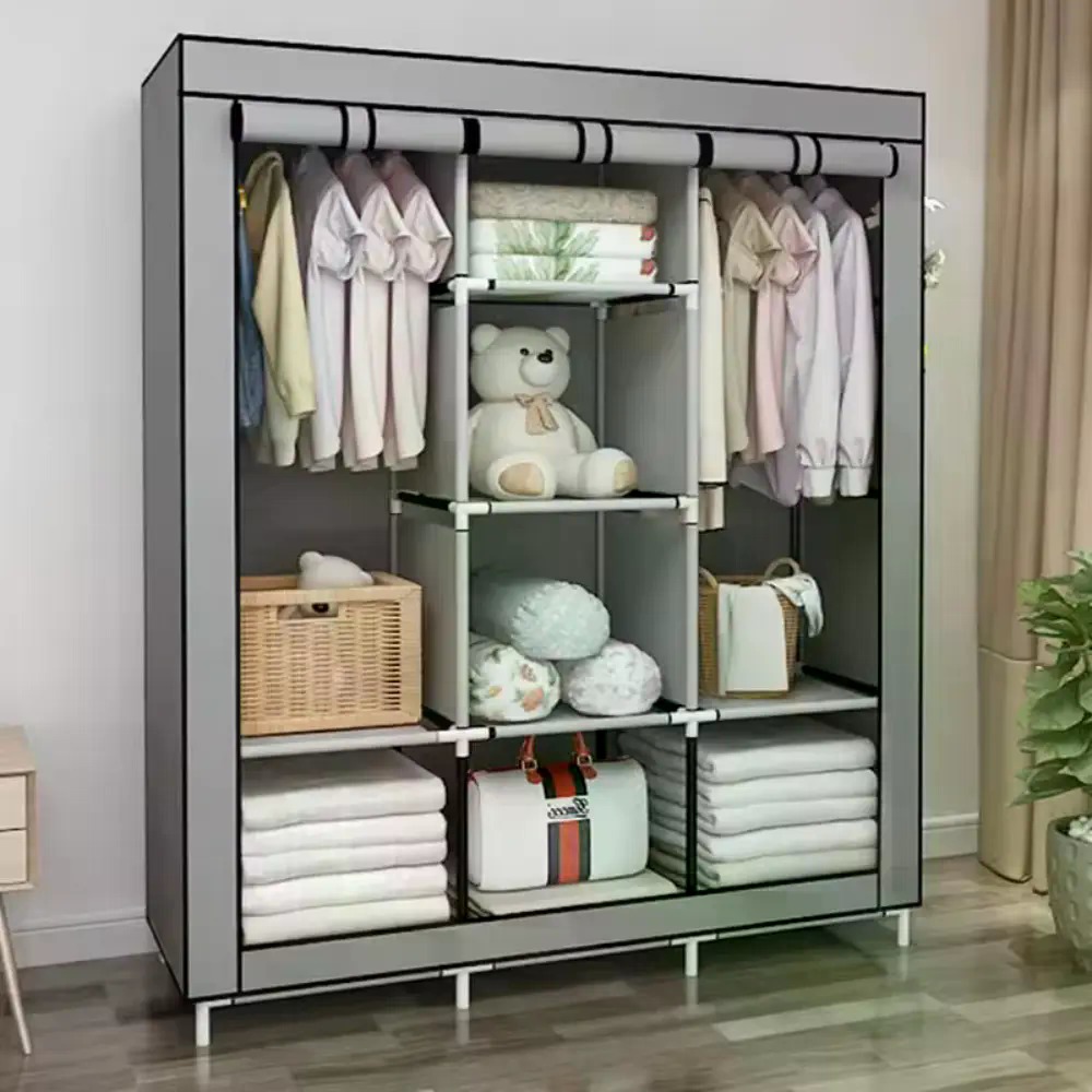 Armoire portable couverte en t - Wardrobe Closet Portable Fabric Cover avis et prix