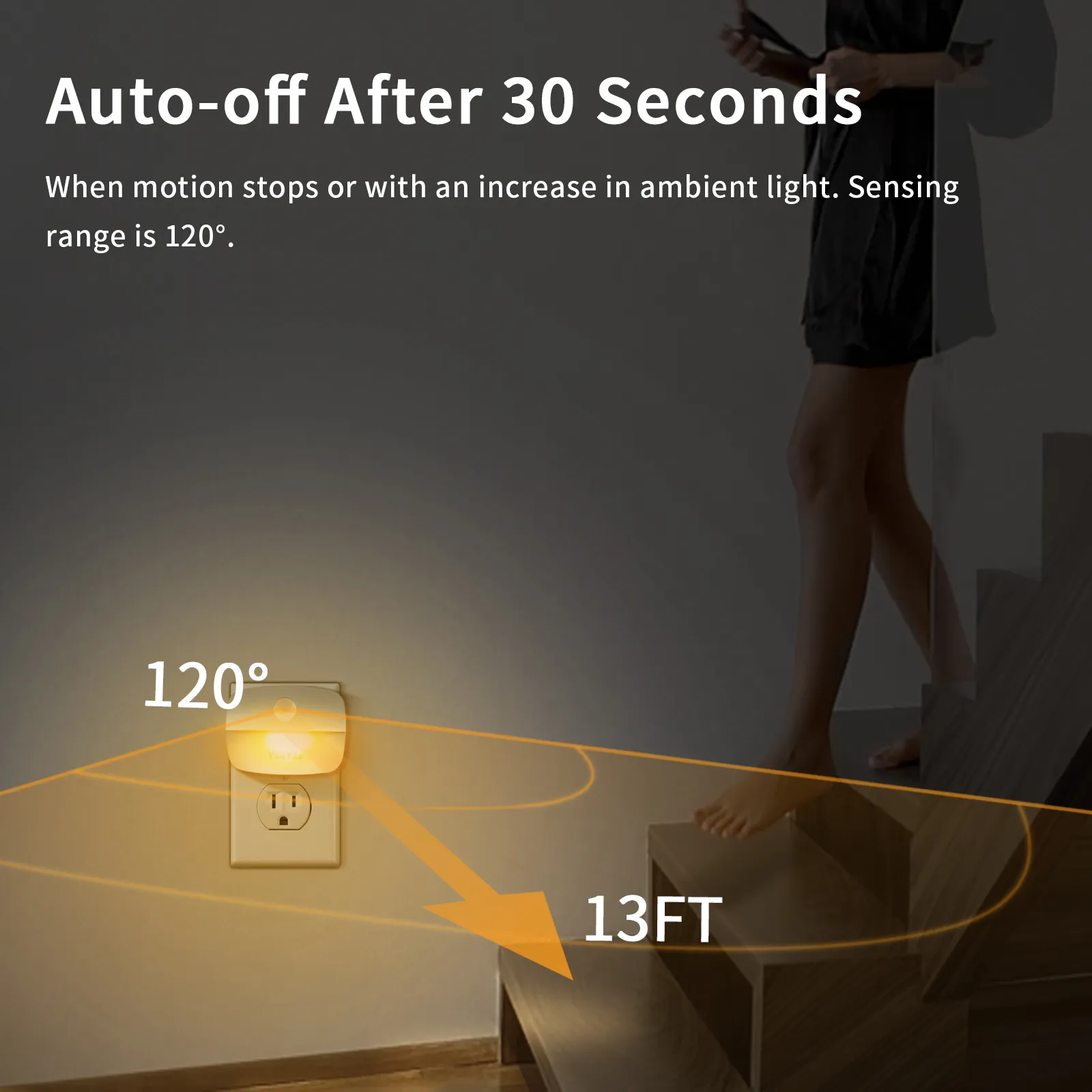 LED veilleuse capteur de mouve - Floating Nightstand With Led Light avis et prix